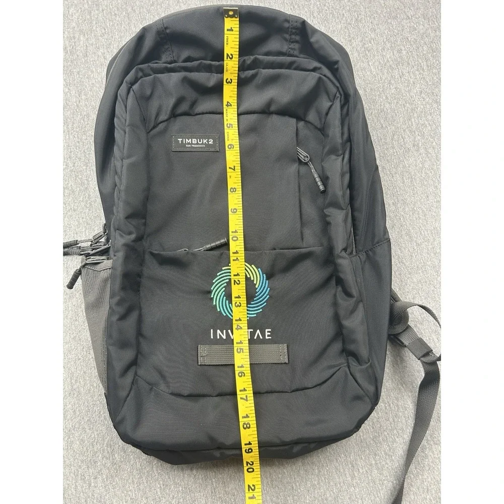 Timbuk2 Parkside Laptop Backpack Black Travel‎ Pocket Tablet Work School *LOGO*